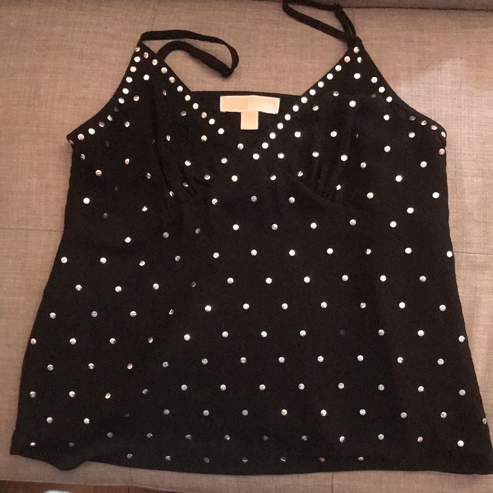Michael Kors polyester,  black chick tank top